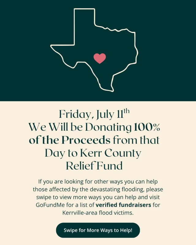 Come out TODAY to show your love and support for Texas Hill Country!💚